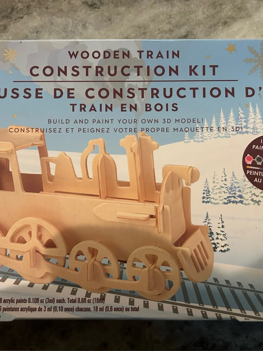 Wooden Train Construction Kit – Unbranded Natural Wood